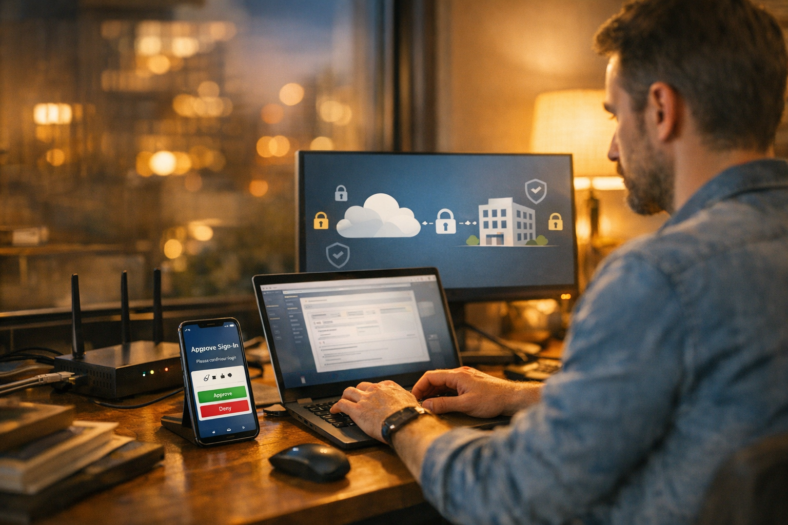 Veilige hybride werkplek configuratie