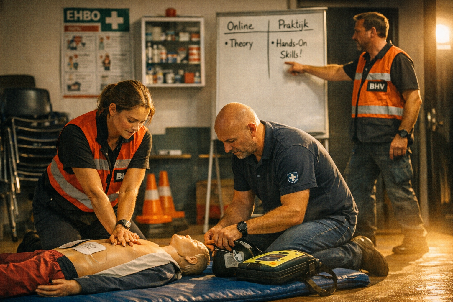 Praktijktraining BHV oefening