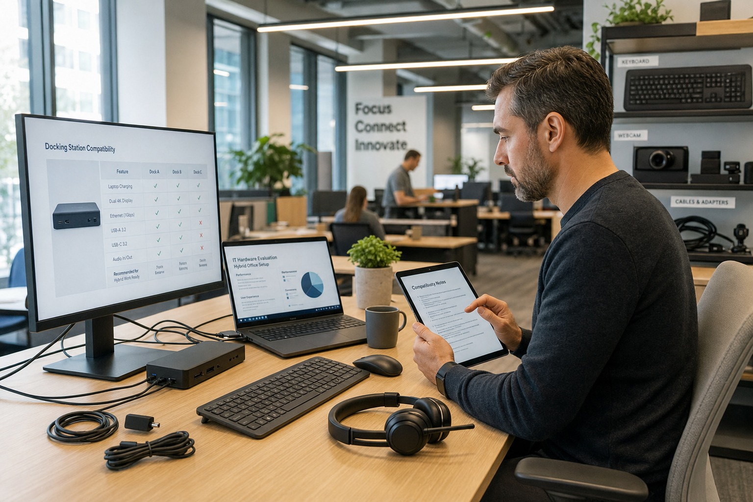 IT hardware voor hybride werken
