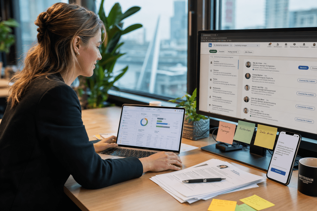 Hoe zet je data en slimme sourcingstrategieën (zoals LinkedIn-search en talent pools) in om schaarse marketingprofielen effectief te vinden en benaderen bij werving en&nbsp;selectie?