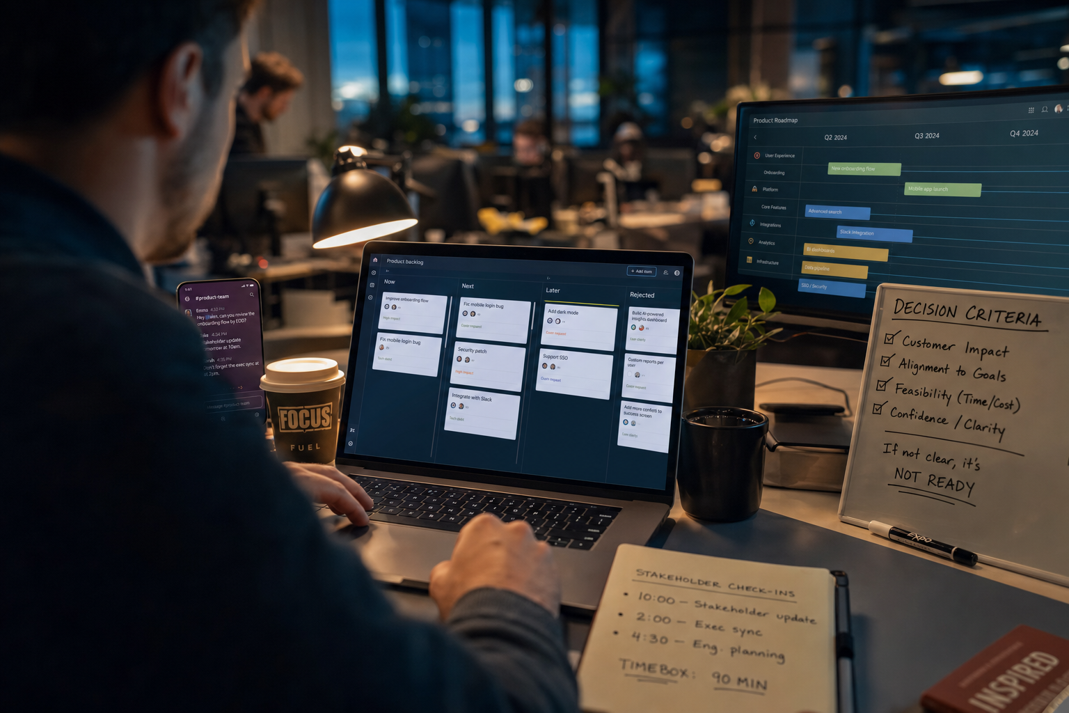 Product backlog prioriteiten worden helder gedefinieerd en gecommuniceerd