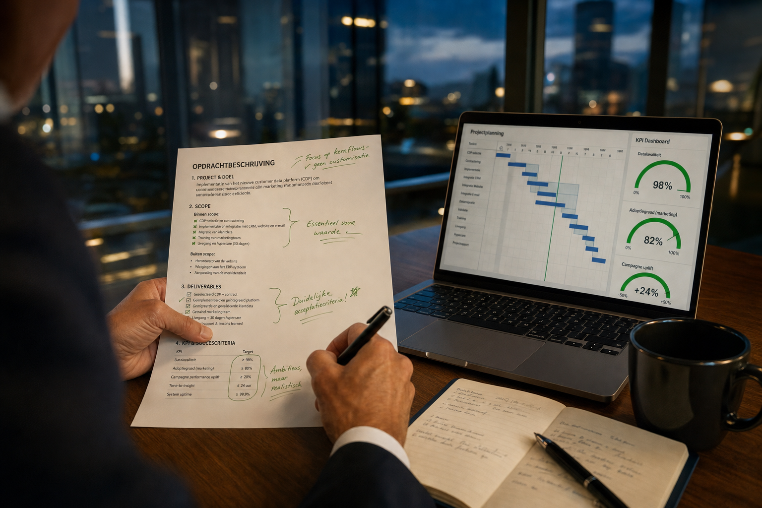 KPI's en prestatiemeting projectmanagement
